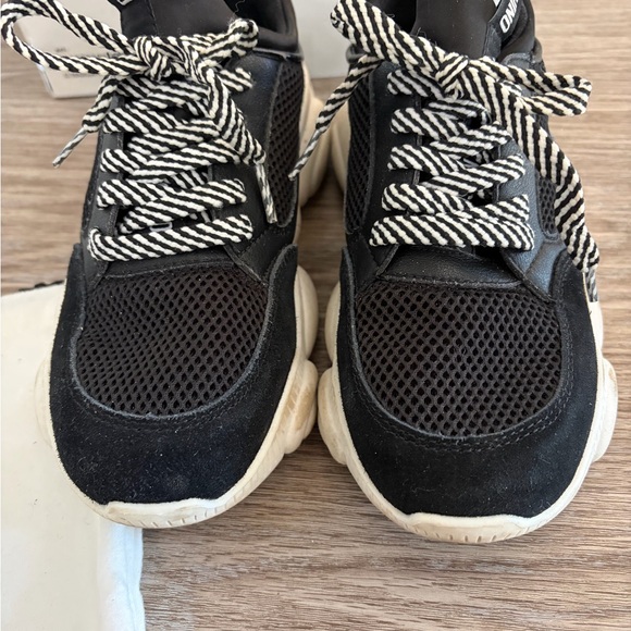 MOSCHINO - “AUTHENTIC” Black and White Sneakers - Picture 3 of 6